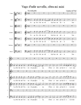 Vago d'udir novelle, oltra mi misi