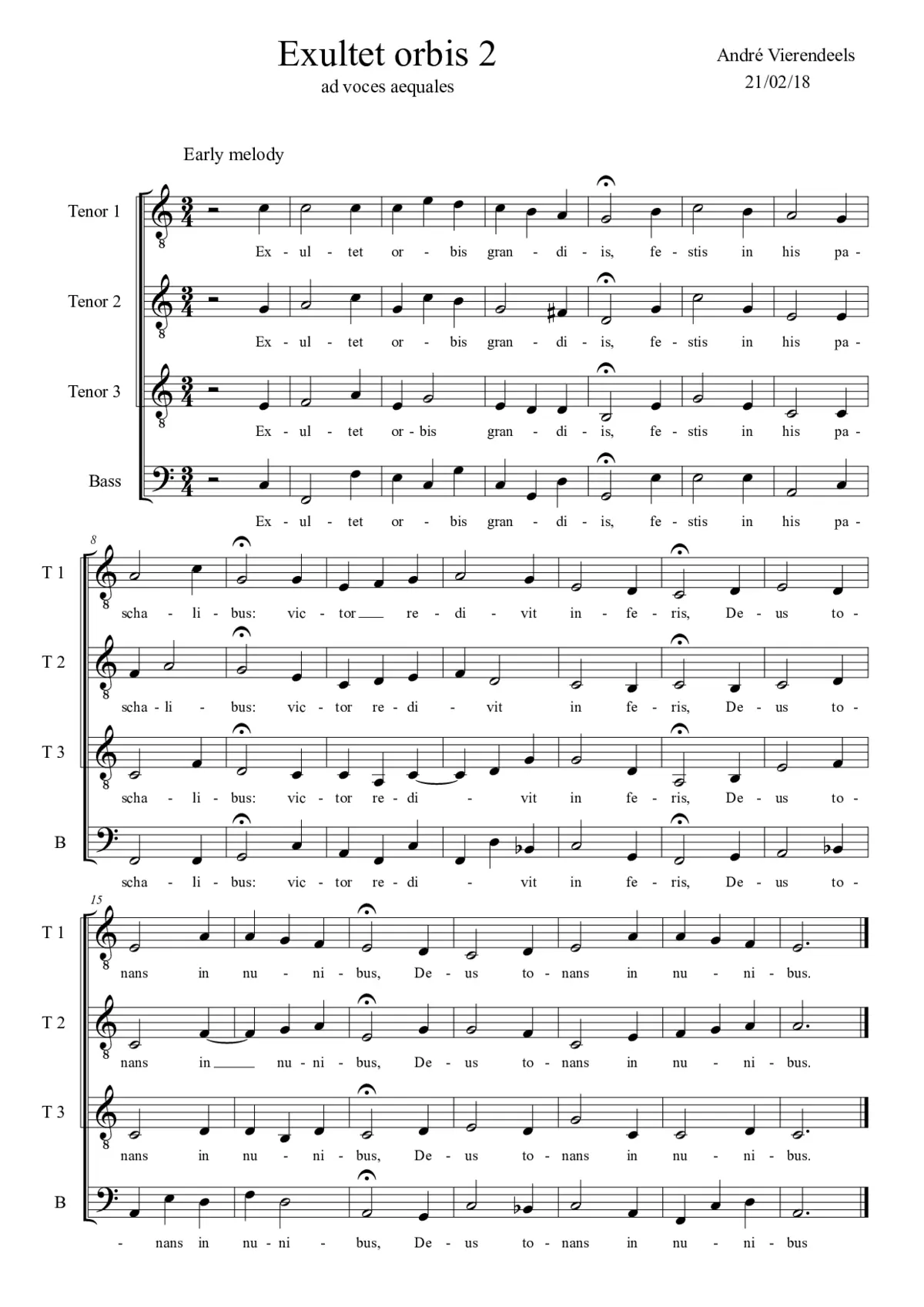 Exultet orbis II - Page 1