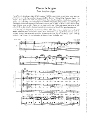 Chœur de bergers