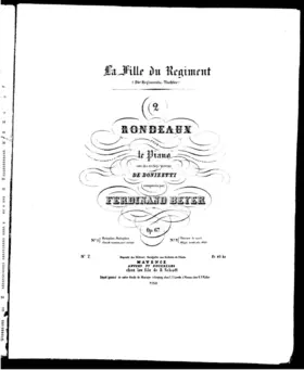2 Rondeaux sur des motifs favoris de Donizetti