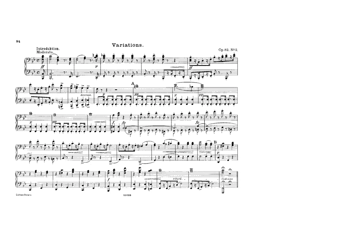 Introduction, Variations and Finale - Page 1