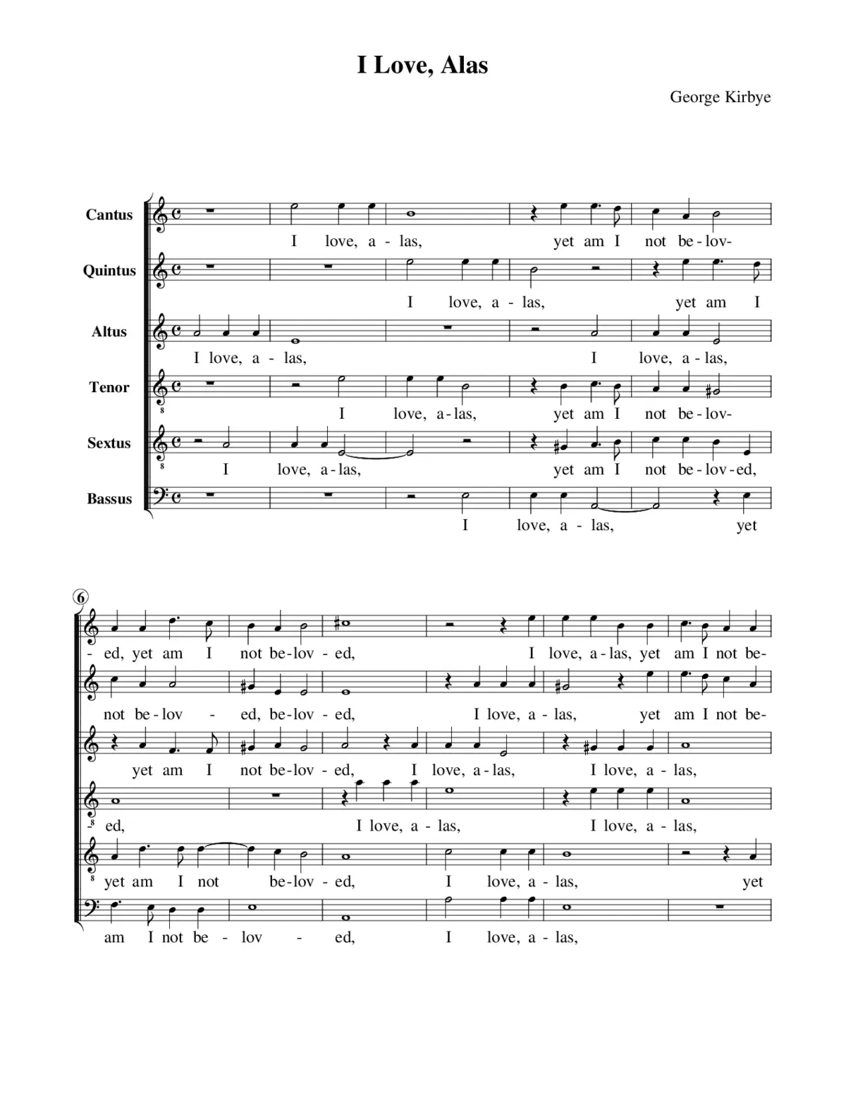 I love, alas, yet am I not beloved - Page 1