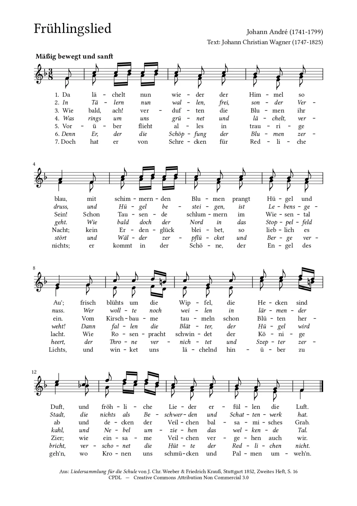 Frühlingslied - Page 1