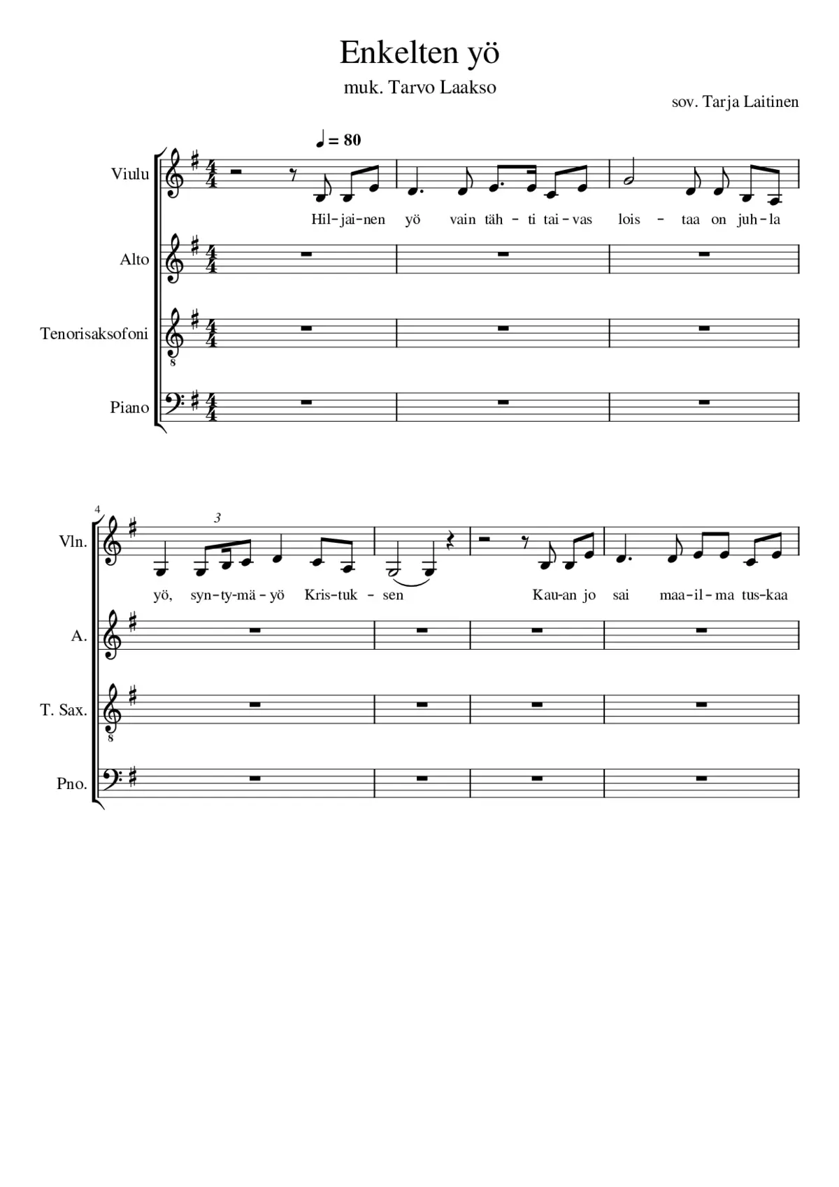 gnossienne no 4 - Page 1