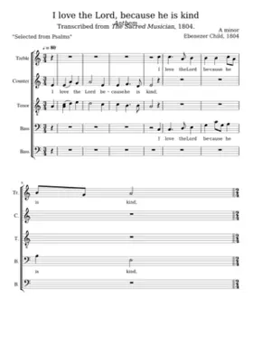 I love the Lord because he is kind