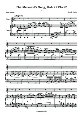 The Mermaid’s Song, Hob.XXVIa:25