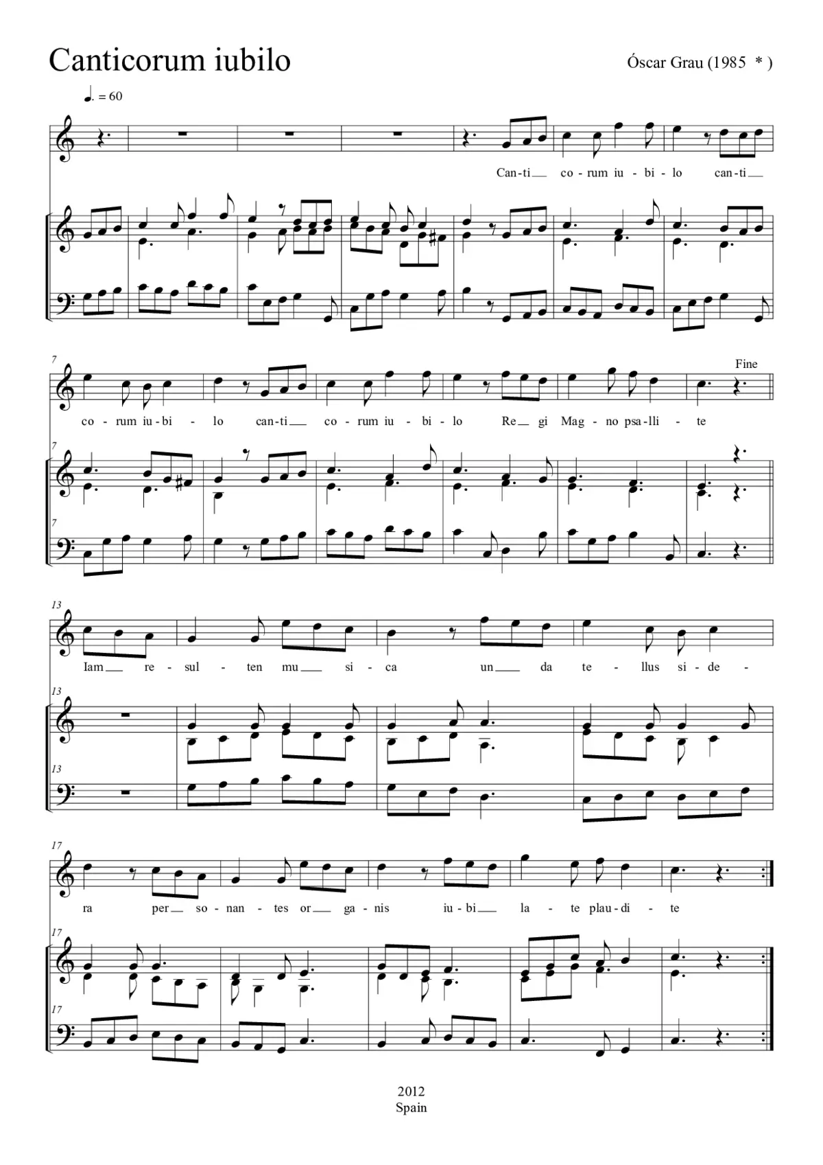 Canticorum - Page 1