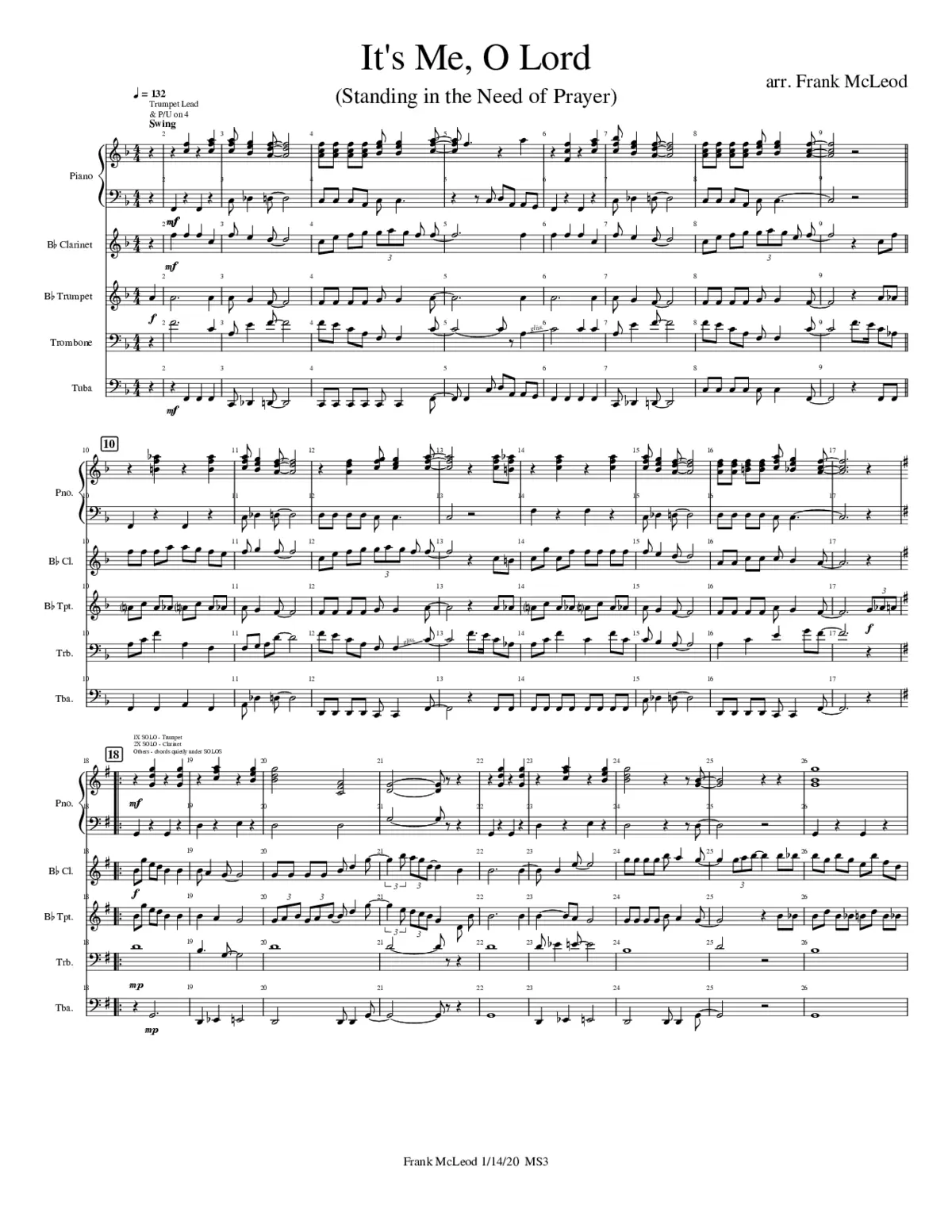 Its Me O Lord - Page 1