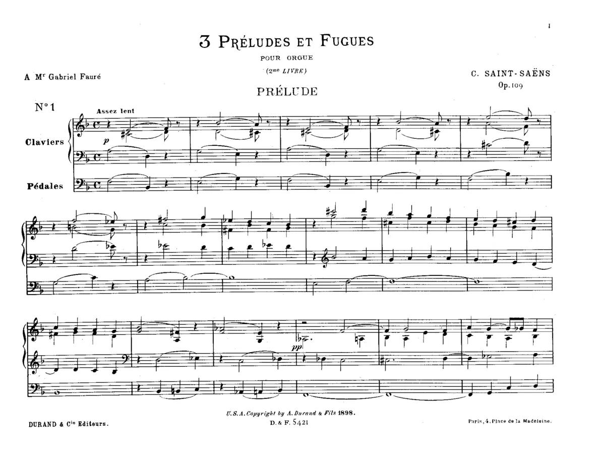 3 Preludes and Fugues - Page 1