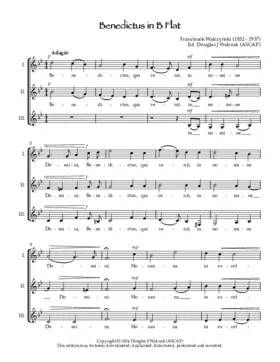Benedictus in B Flat a3