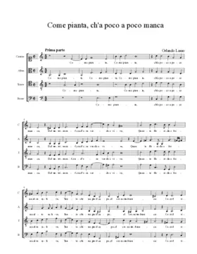 Come pianta, ch'a poco a poco manca