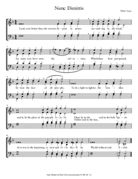 Nunc dimittis