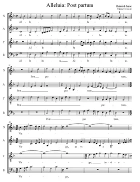 Alleluia: Post partum virgo inviolata (II)