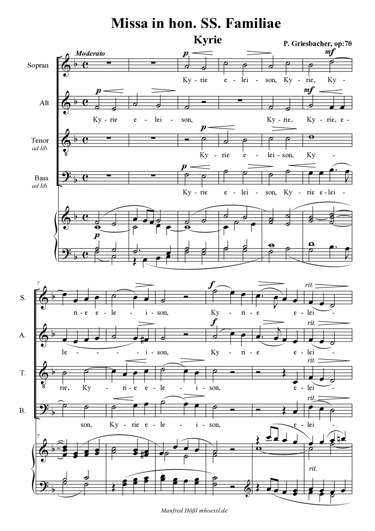 Missa SS Familiae - Page 1