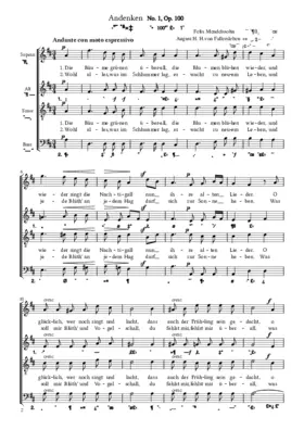 Vier Lieder, Op. 100