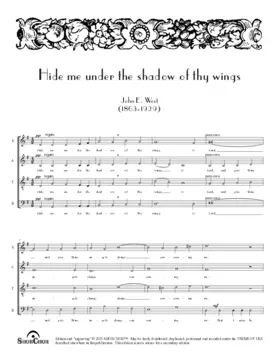 Hide me under the shadow of thy wings