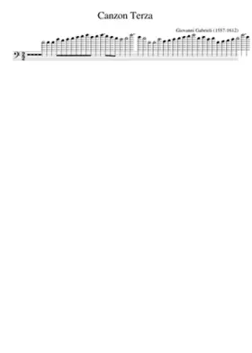 Canzon Terza