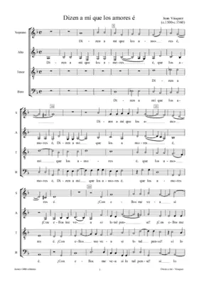 Dizen a mí que los amores é