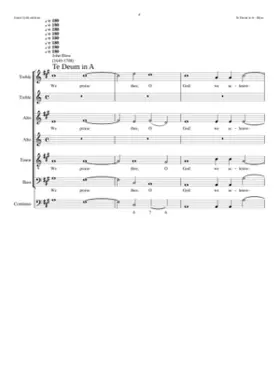 Te Deum in A