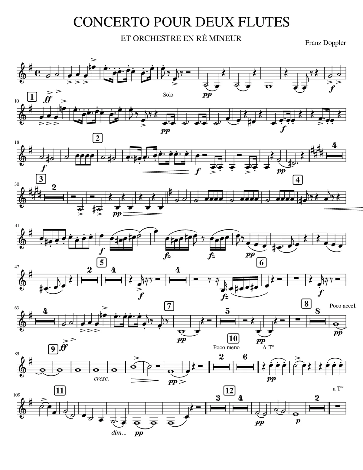 CL2. CONCERTO 2 FLUTES - Page 1