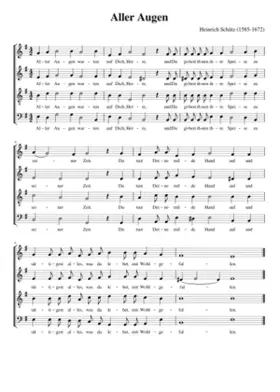 Aller Augen warten auf dich Herre