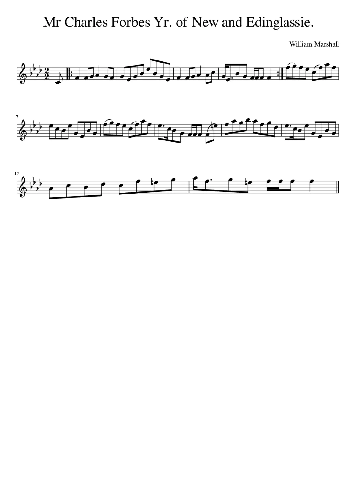Mr Charles Forbes Yr. of New and Edinglassie. - Page 1