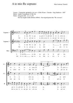 A te mio Re soprano