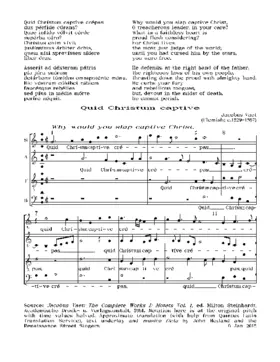 Quid Christum captive