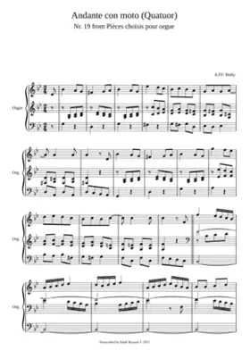 Pièces choisis pour orgue