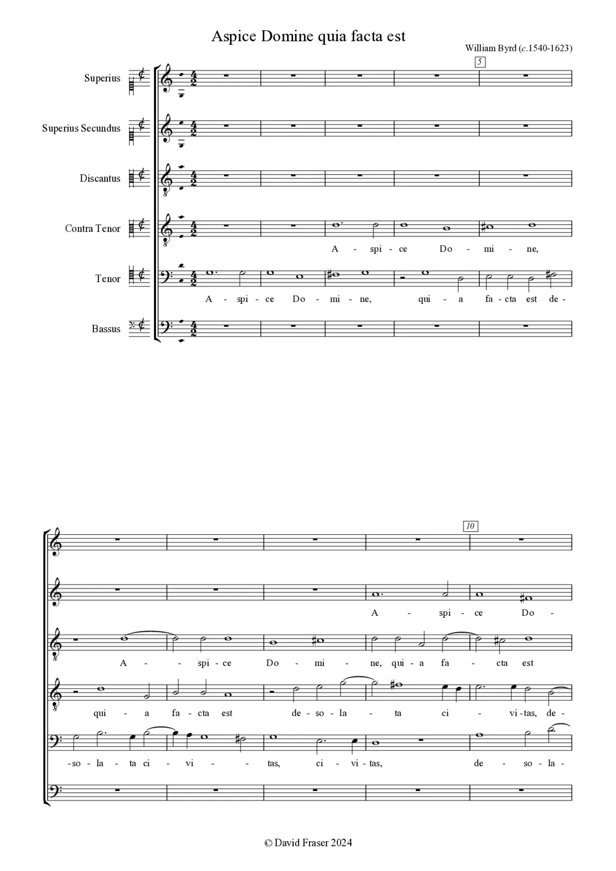 Aspice Domine quia facta est - Page 1