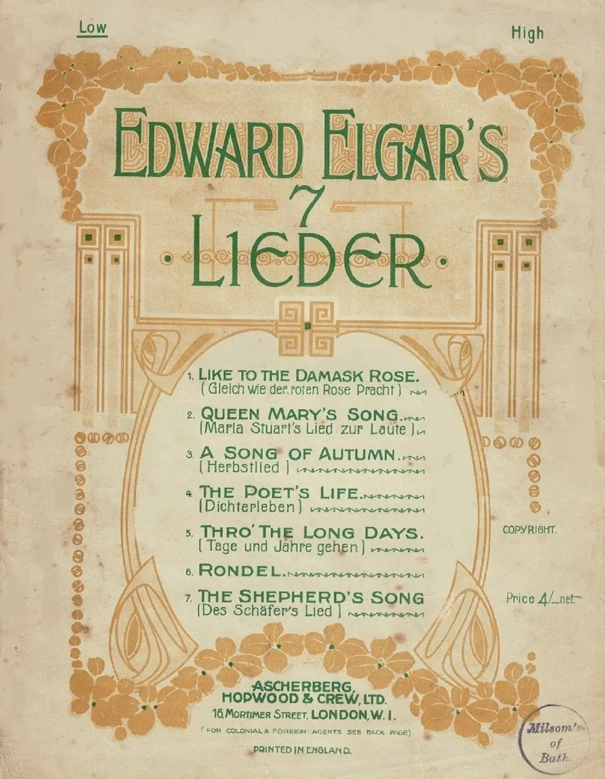 Seven Lieder - Page 1