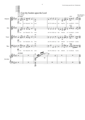 Cast thy burden upon the Lord / Wirf dein Anliegen auf den Herrn