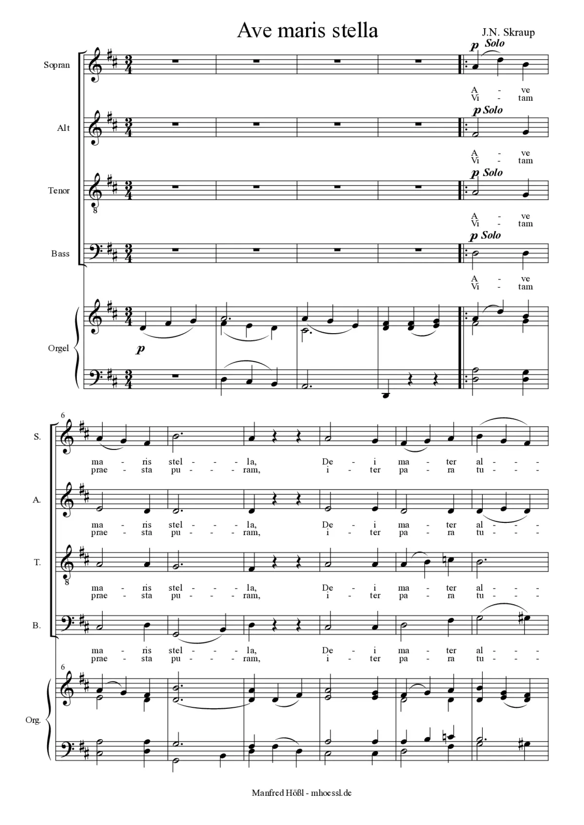 Ave maris stella - Page 1