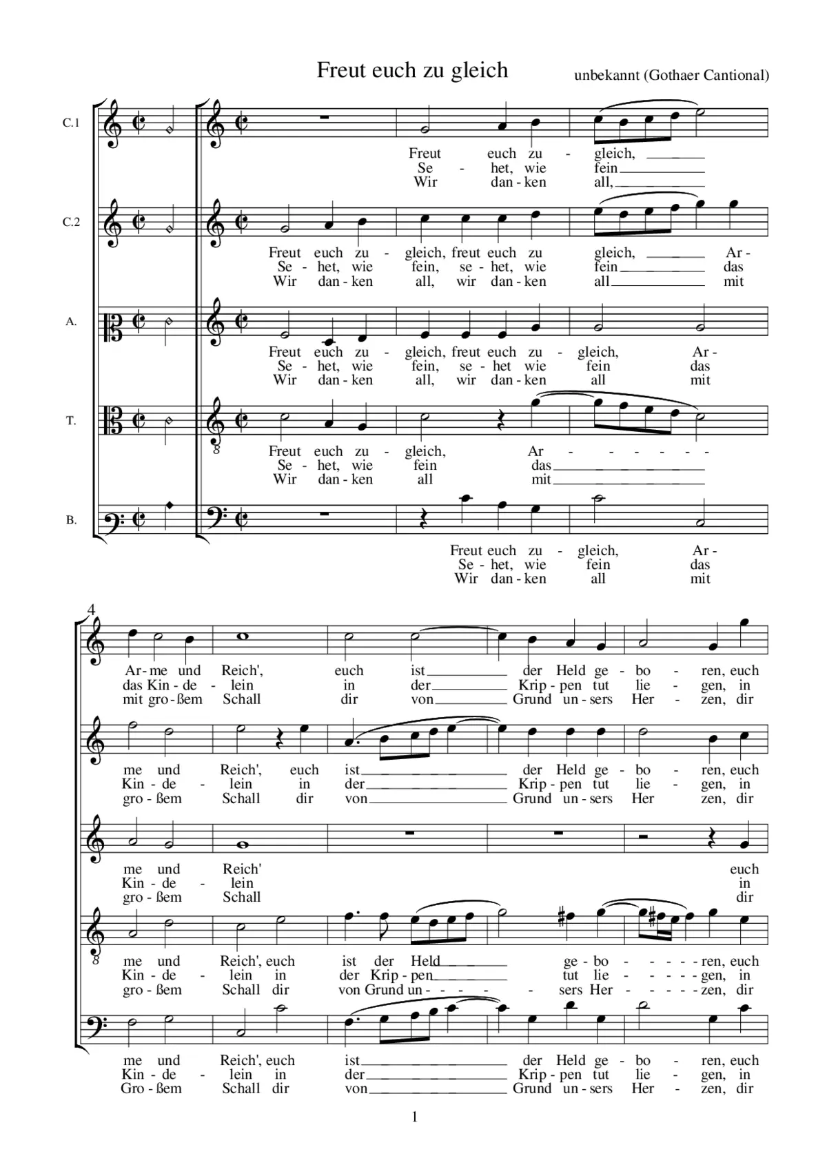 Freut euch zugleich - Page 1