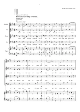 How dear are Thy counsels