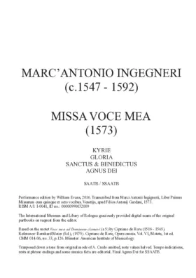 Missa Voce mea
