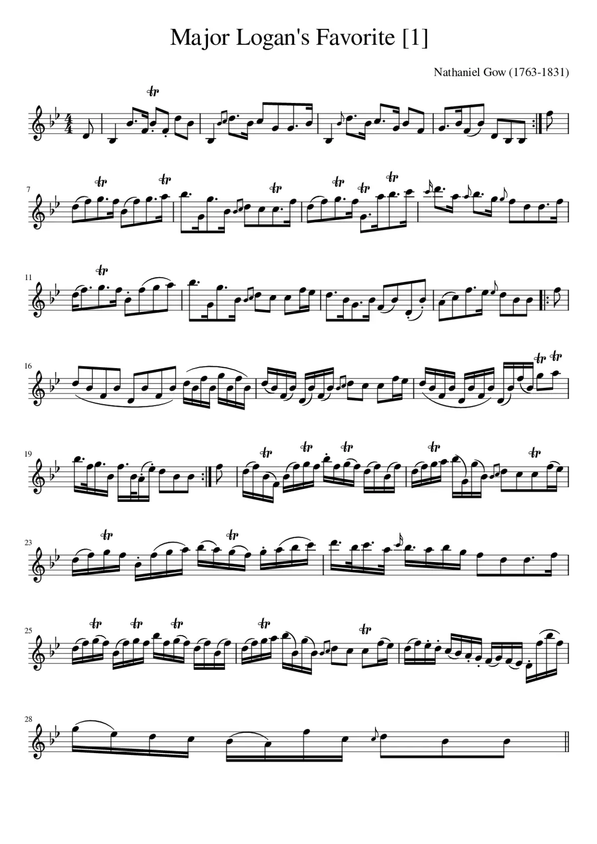 Major Logan's Favorite - Page 1