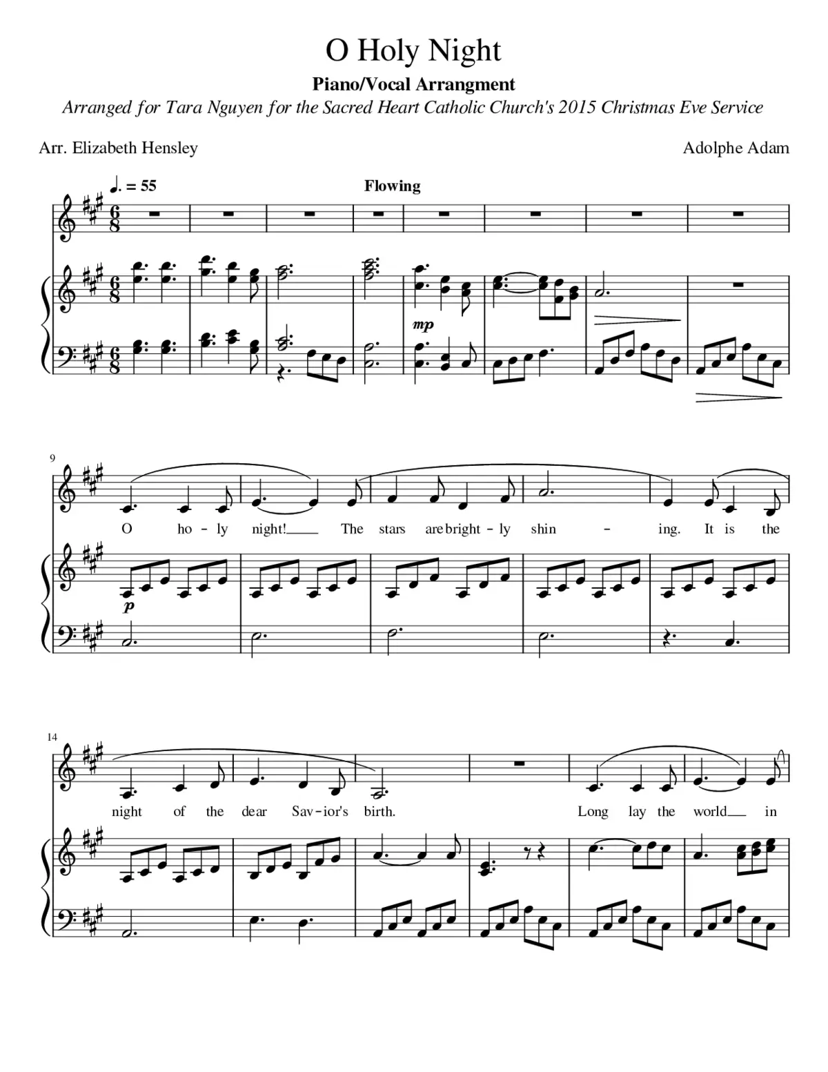 O Holy Night - Page 1