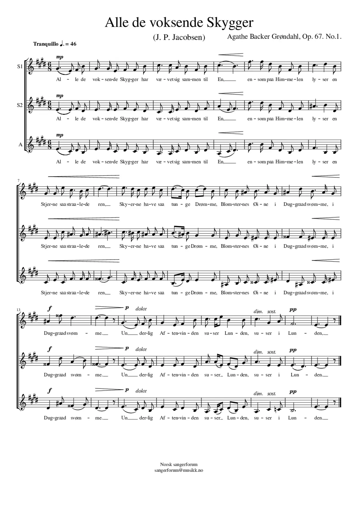 Alle de voksende skygger - Page 1