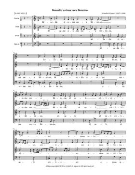 Benedic anima mea, Domino a 4