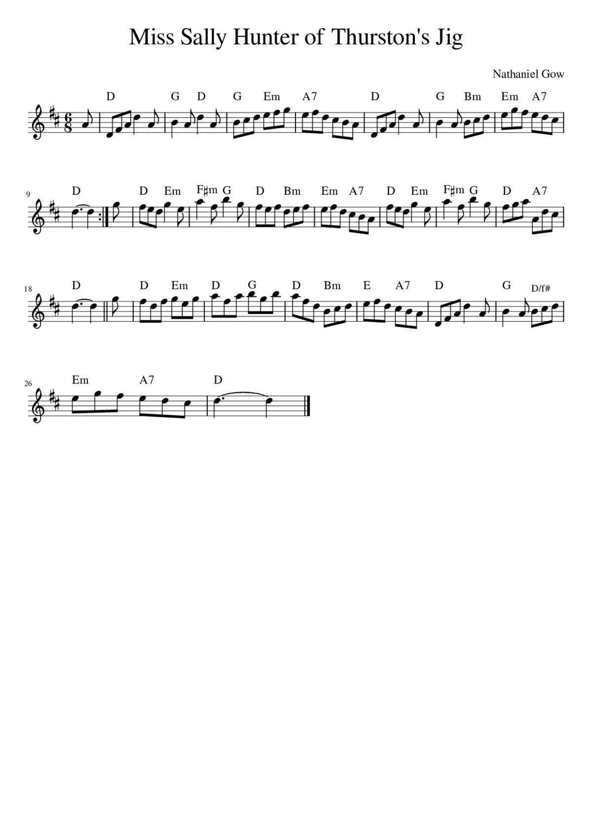 Miss Sally Hunter of Thurston's Jig - Page 1