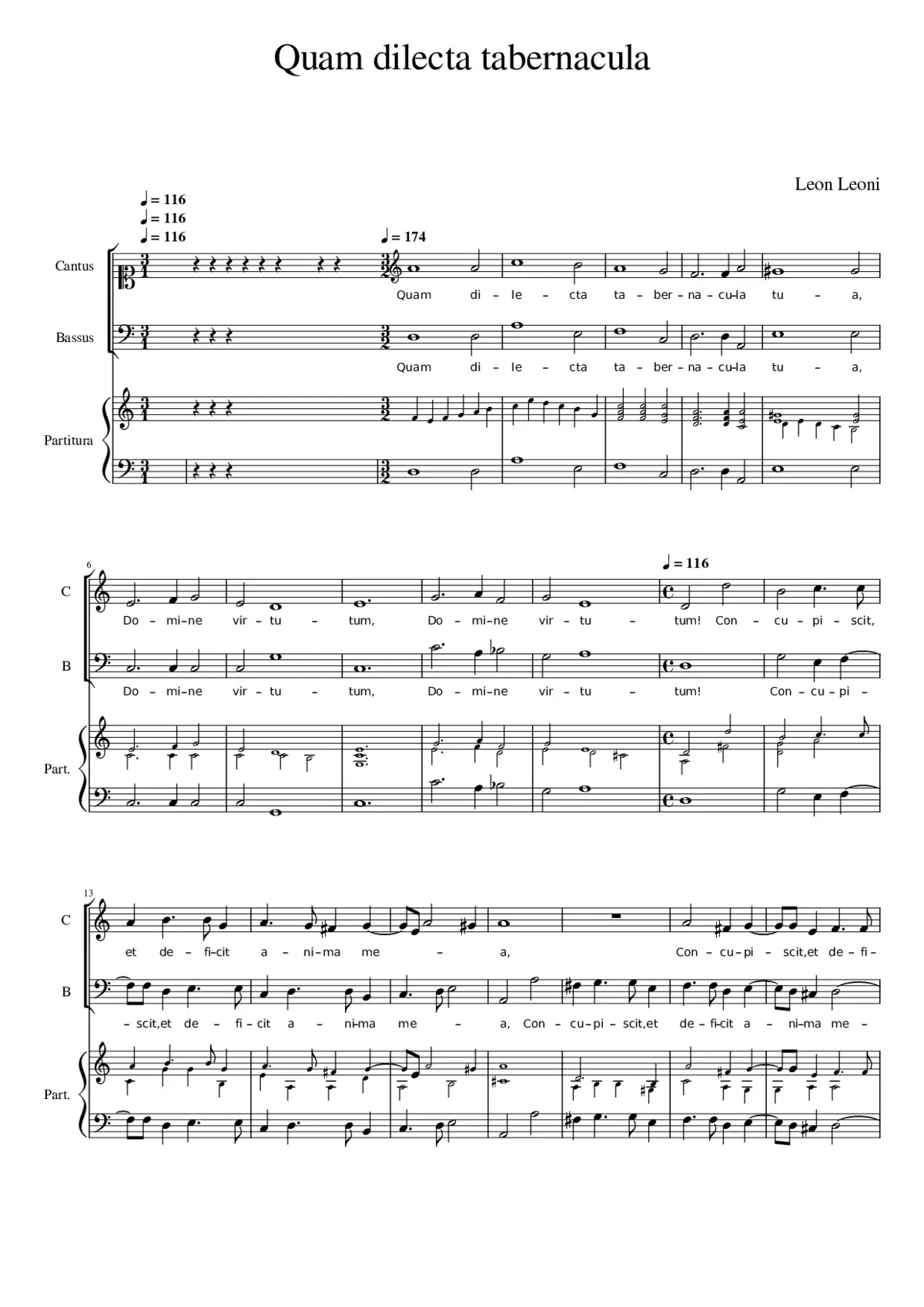 Quam dilecta tabernacula - Page 1