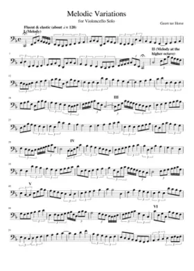 Melodic Variations for Violoncello Solo