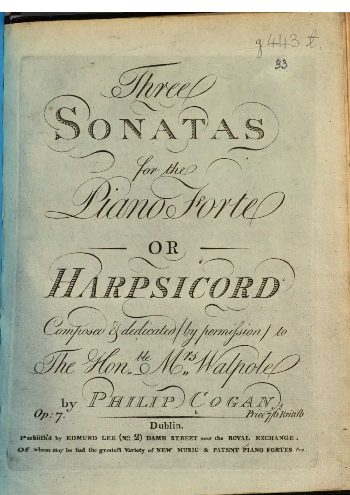 3 Keyboard Sonatas - Page 1