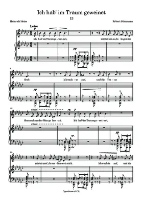 Ich hab’ im Traum geweinet