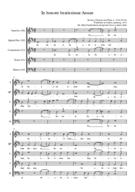 In honore beatissimae Annae