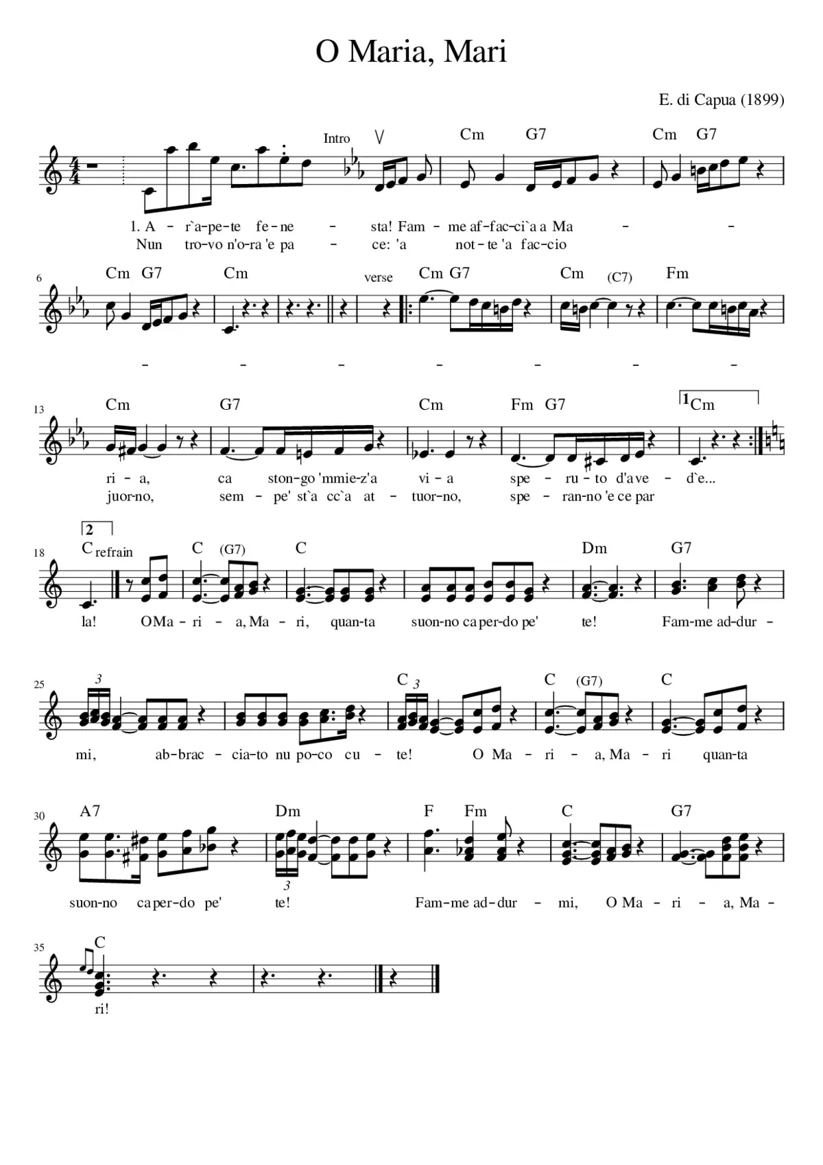 O Maria Mari - Page 1