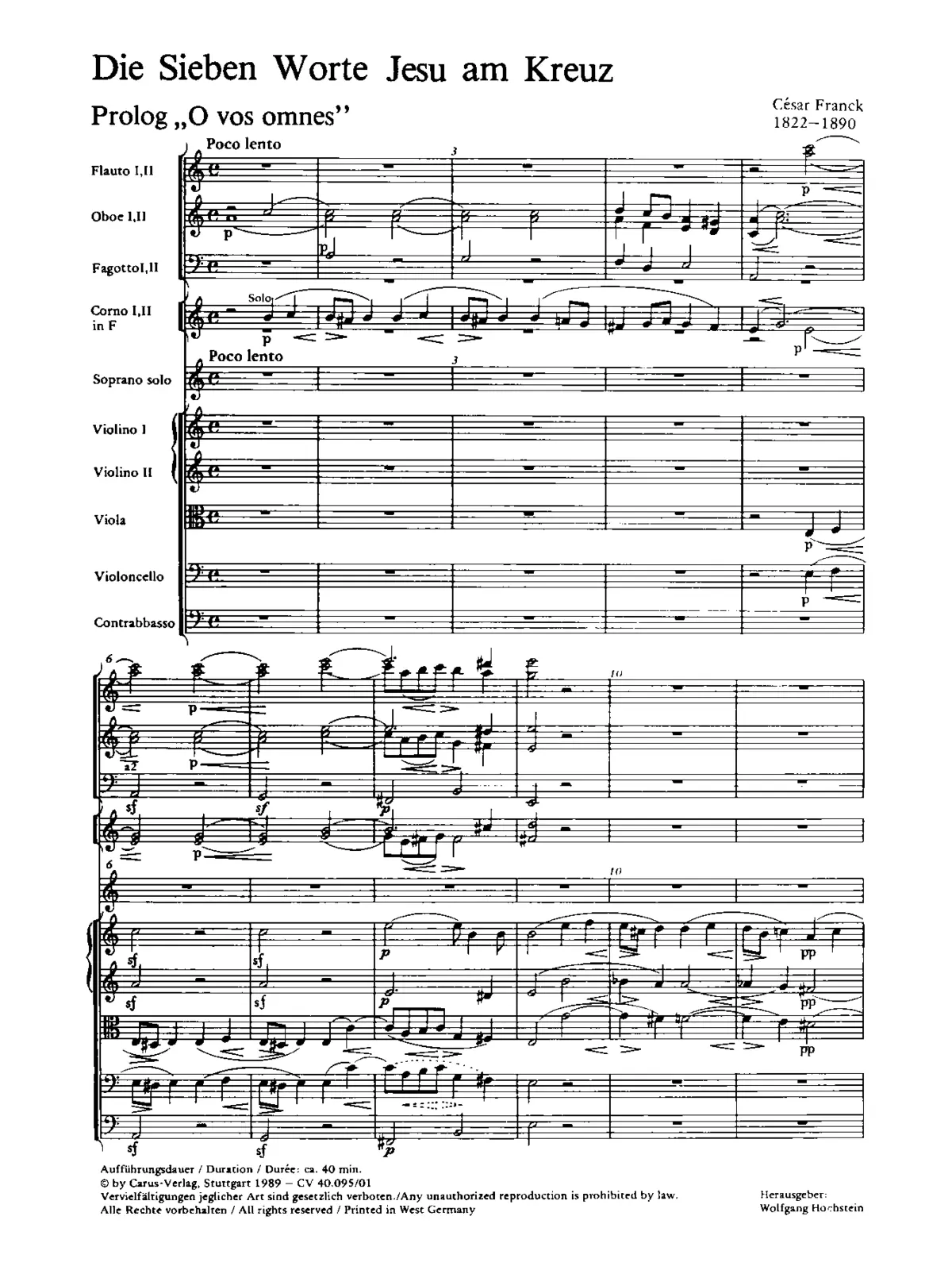 Les Sept Paroles du Christ sur la Croix - Page 1