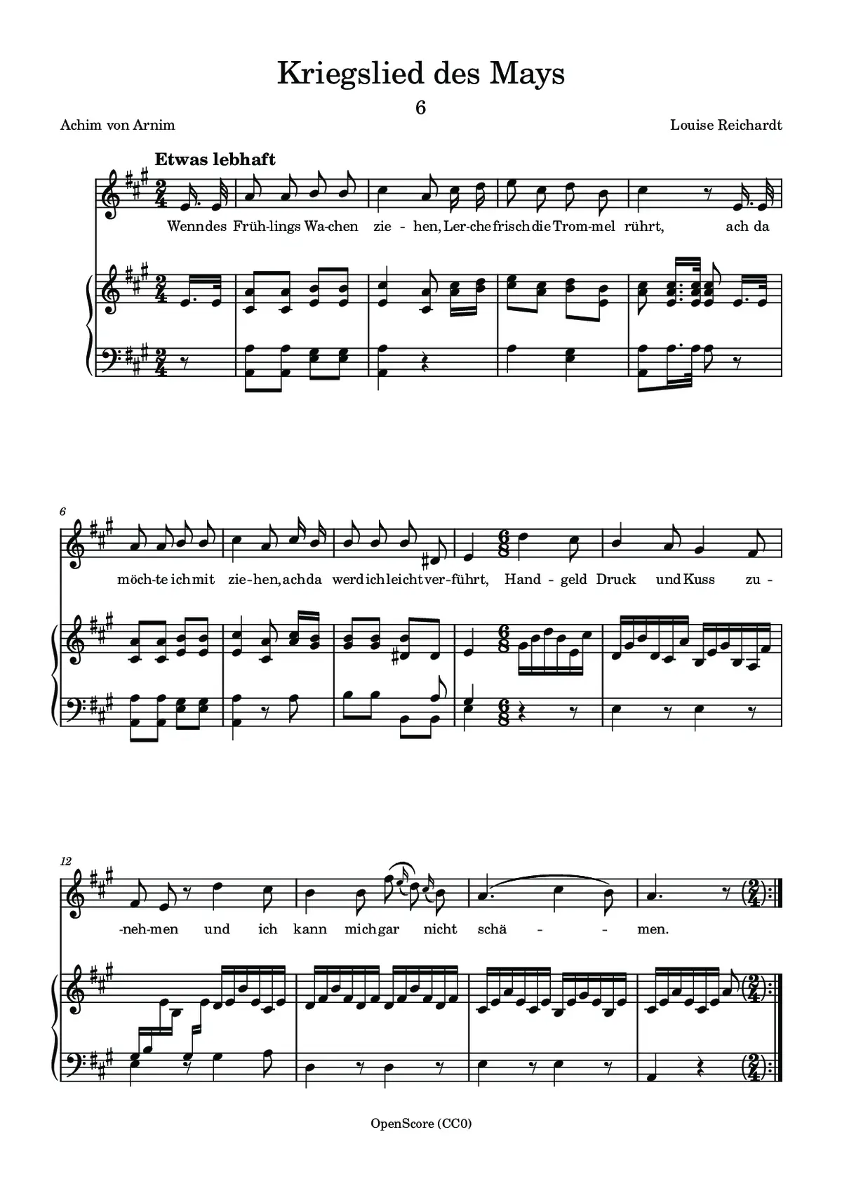 Kriegslied des Mays - Page 1