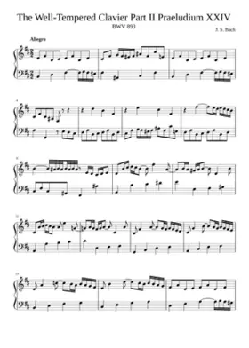 Prelude and Fugue in B minor BWV 893